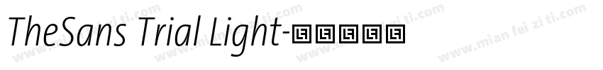 TheSans Trial Light字体转换